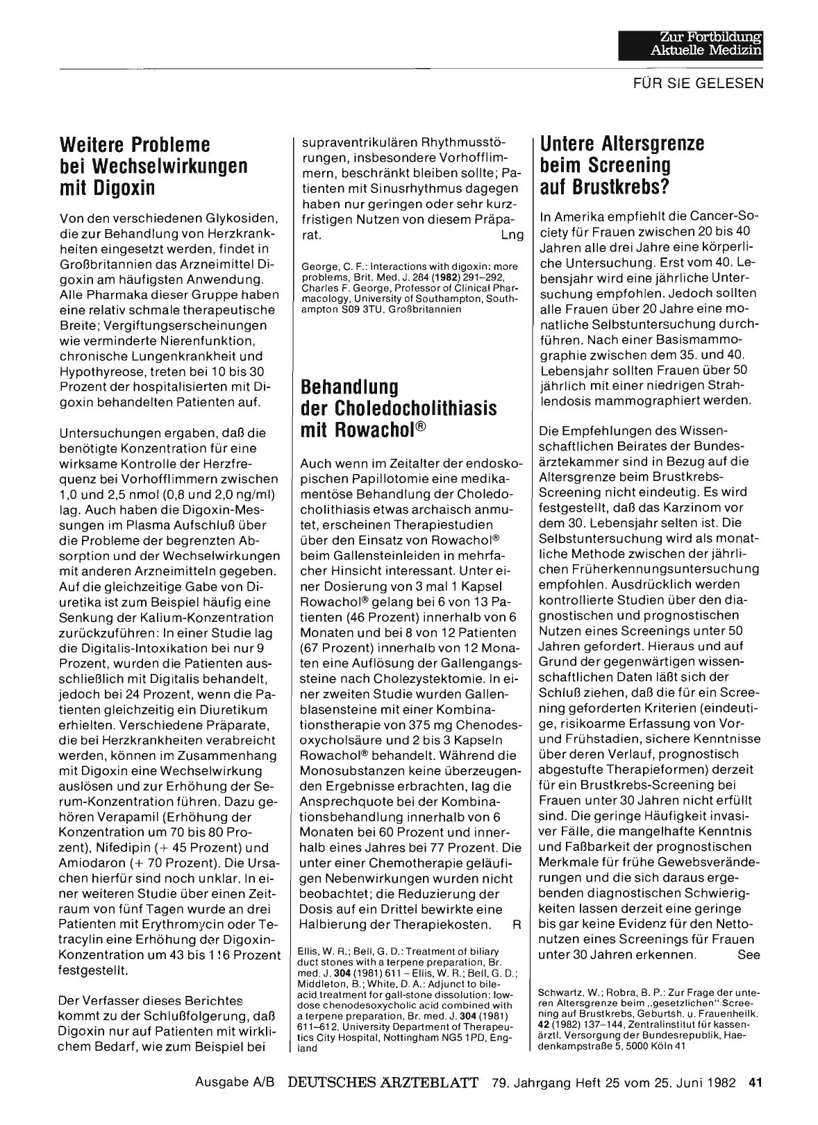 Vorschauseite 1: Weitere Probleme bei Wechselwirkungen mit Digoxin