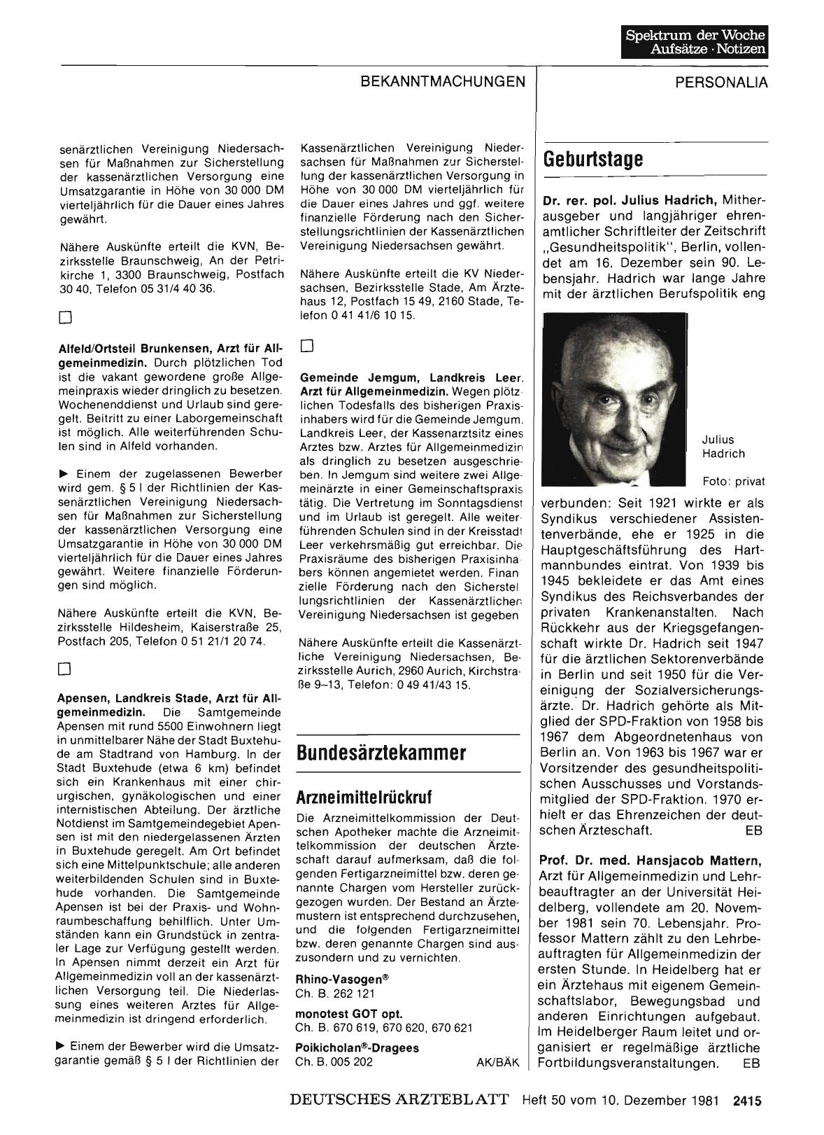 Vorschauseite 1: Geburtstage