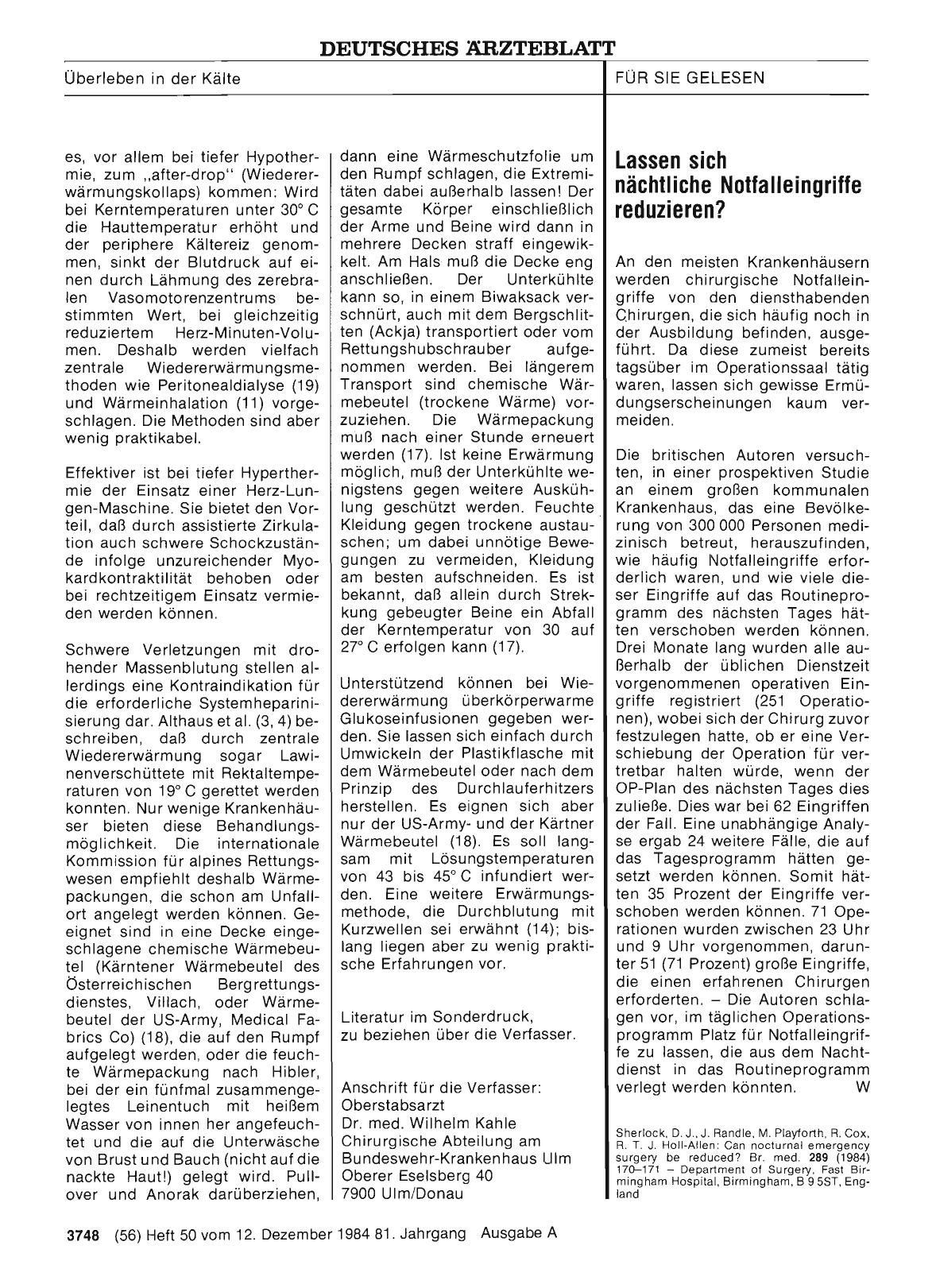 Vorschauseite 1: Lassen sich nächtliche Notfalleingriffe reduzieren?