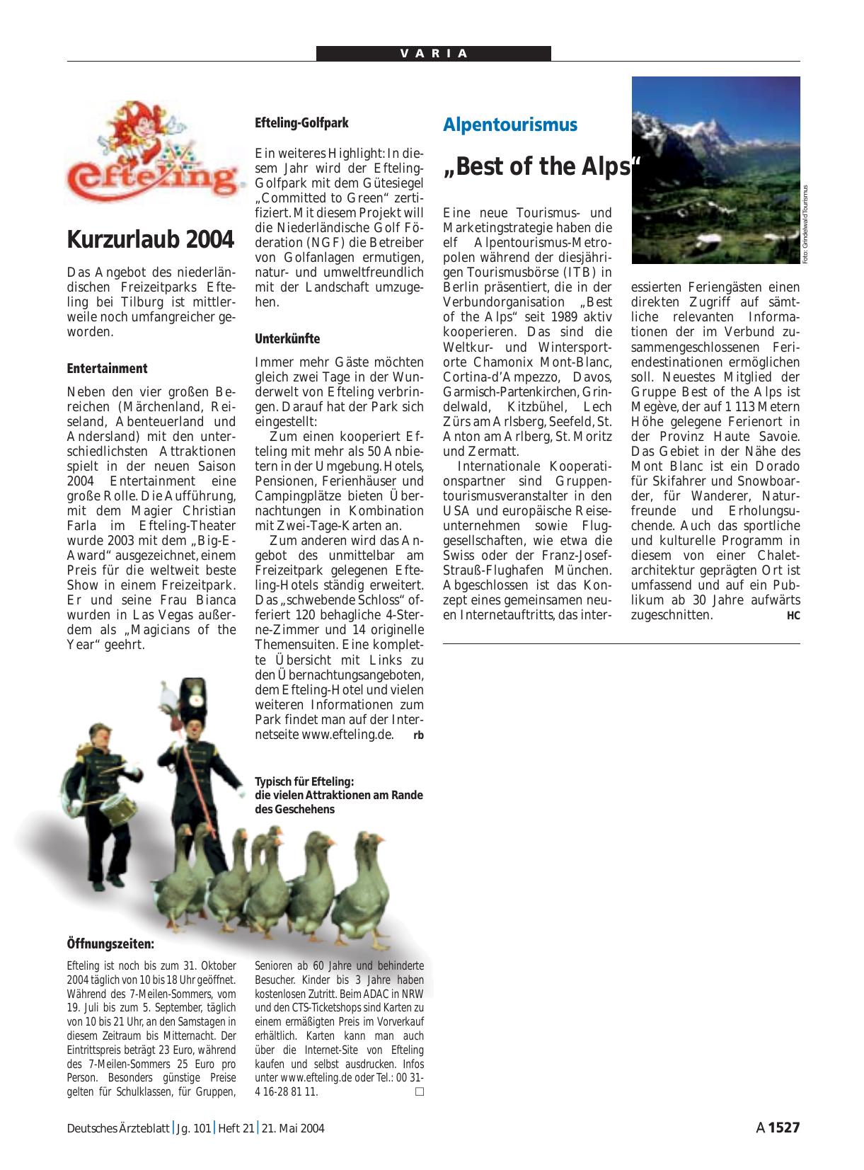 Vorschauseite 1: Kurzurlaub 2004