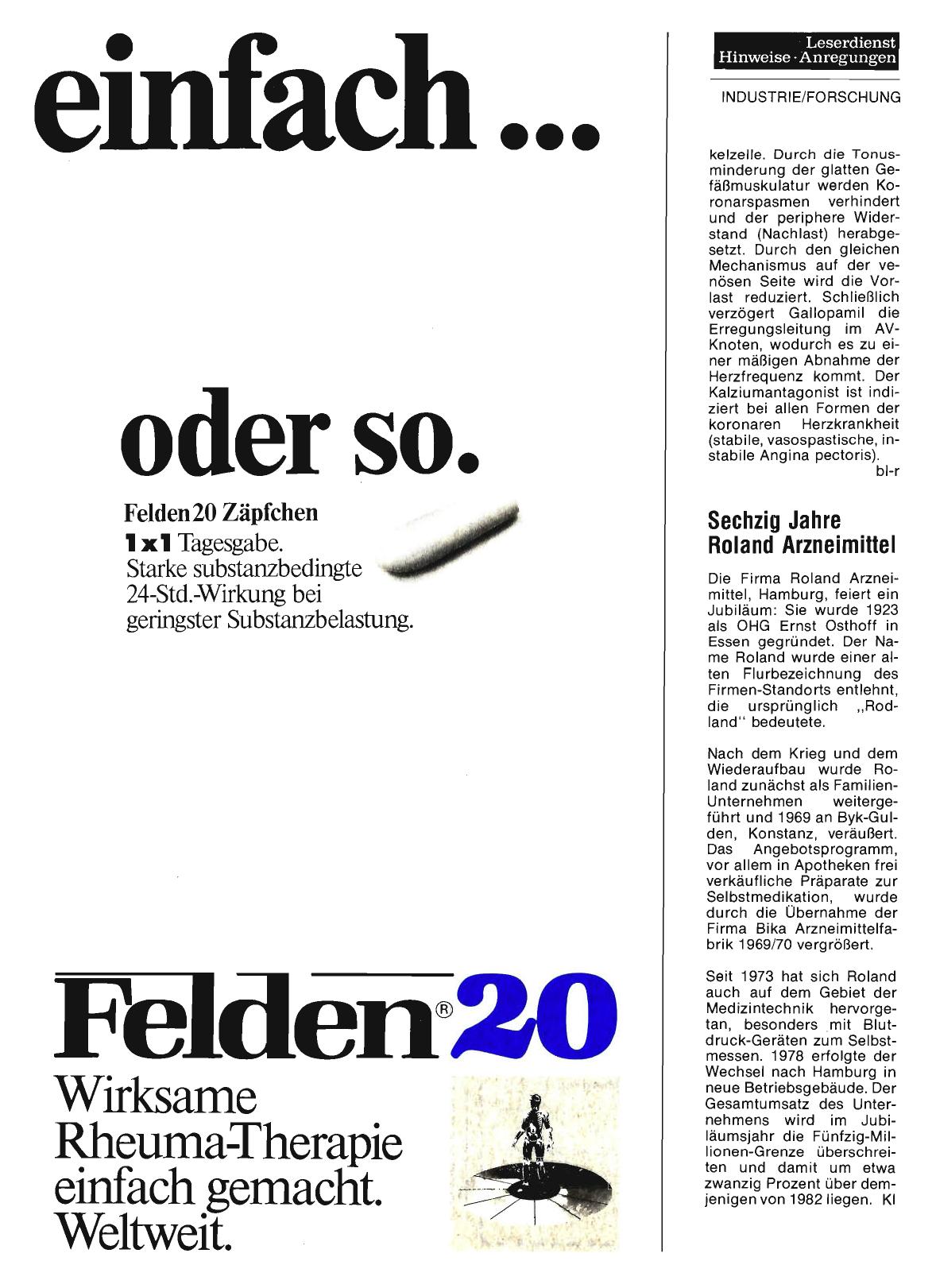 Vorschauseite 1: Sechzig Jahre Roland Arzneimittel
