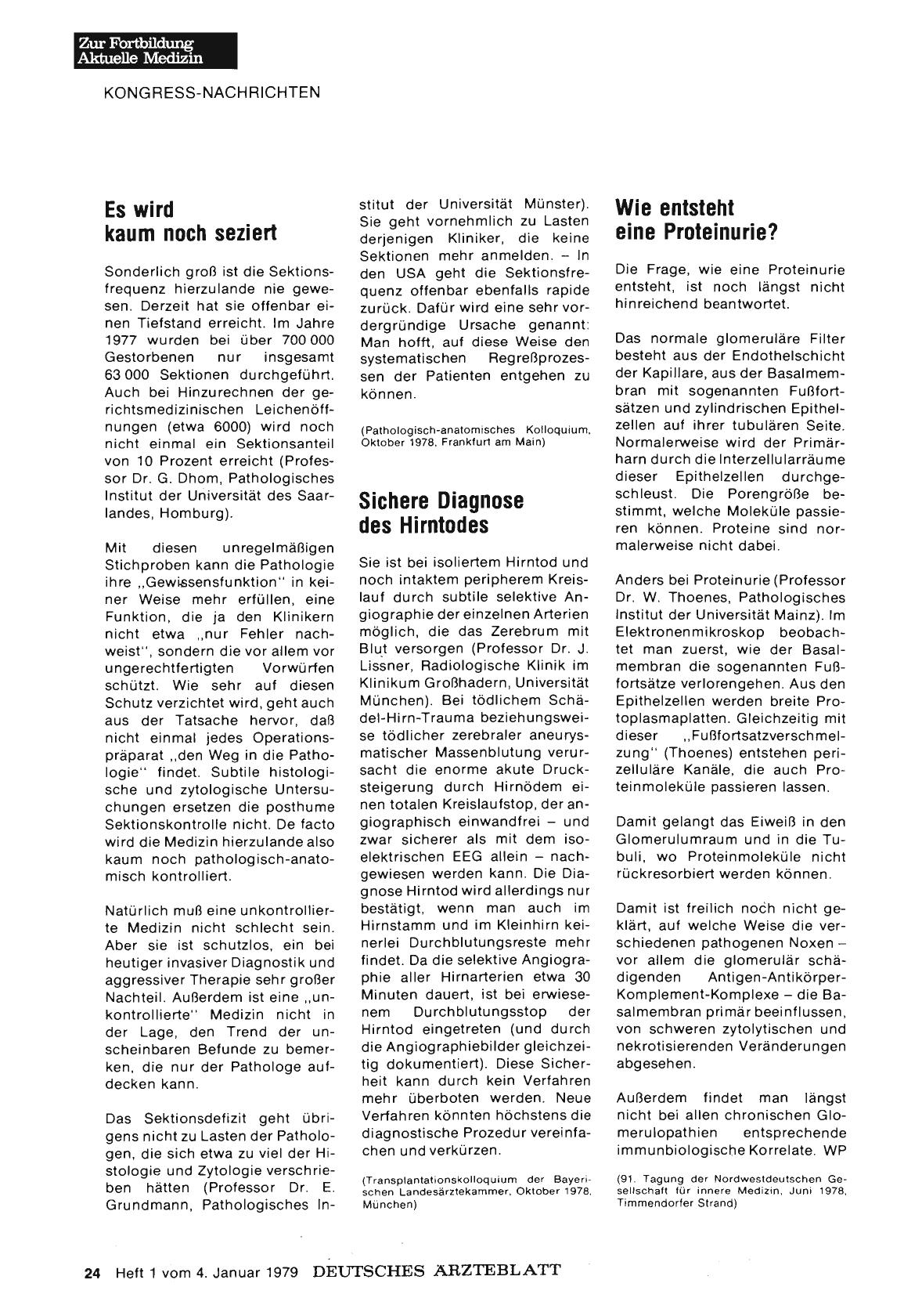Vorschauseite 1: Sichere Diagnose des Hirntodes