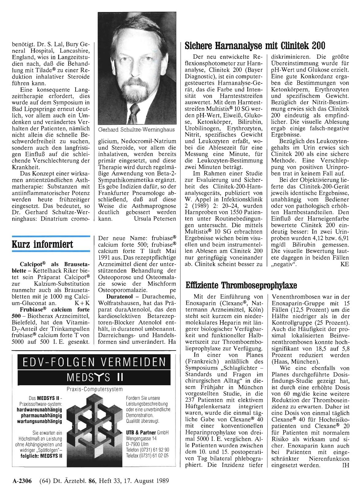 Vorschauseite 1: Sichere Harnanalyse mit Clinitek 200