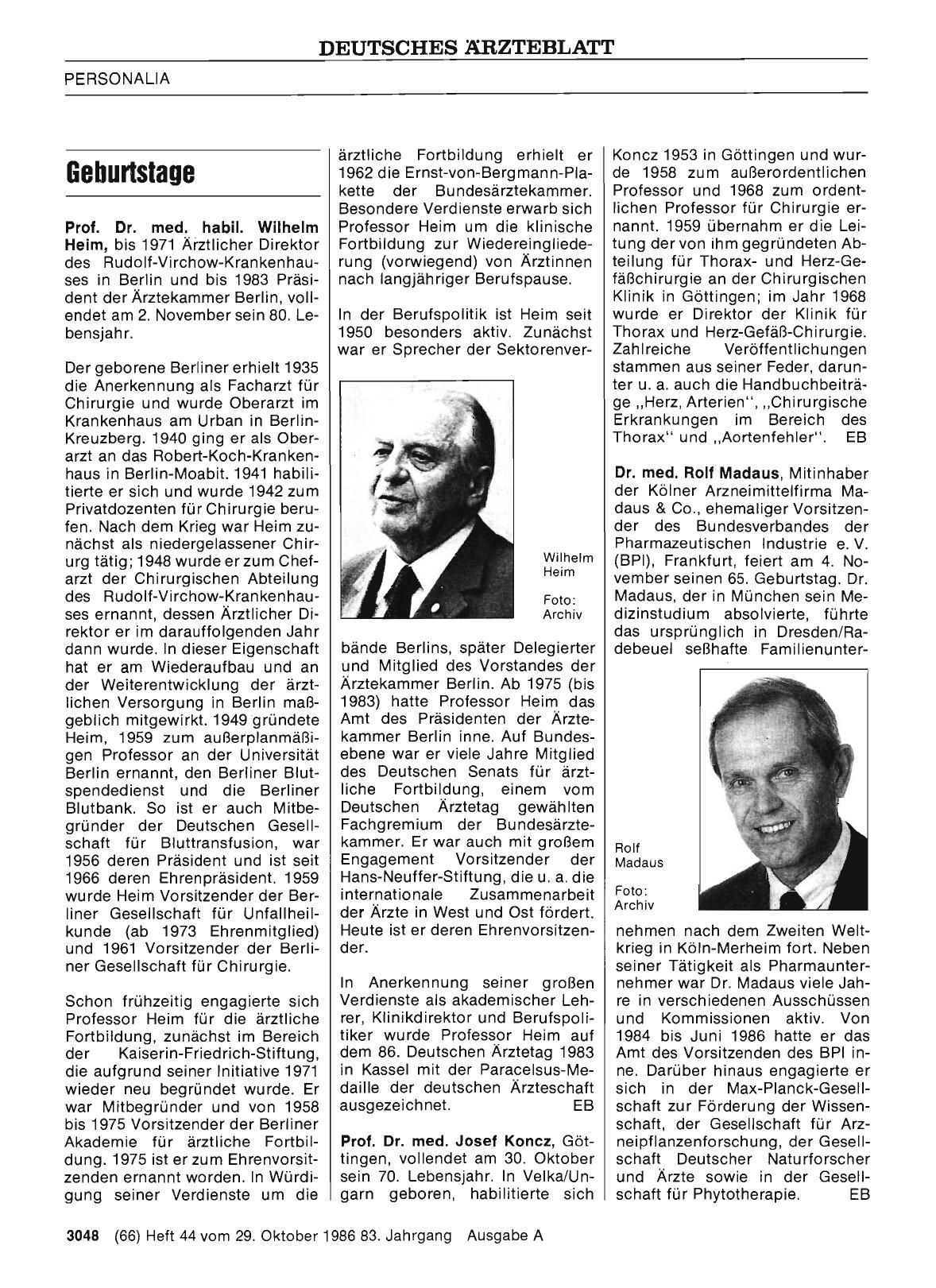 Vorschauseite 1: Geburtstage
