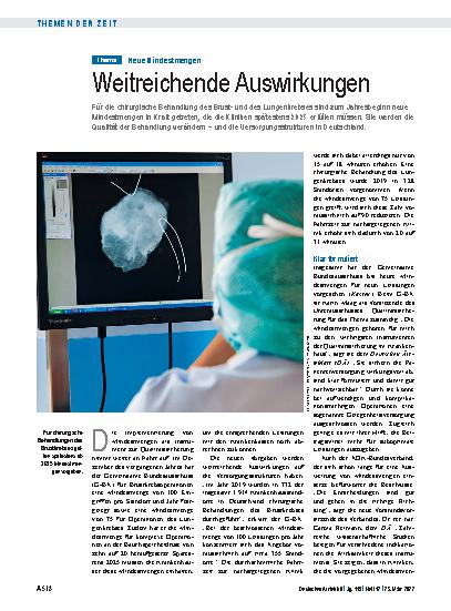 Vorschauseite 1: Neue Mindestmengen: Weitreichende Auswirkungen