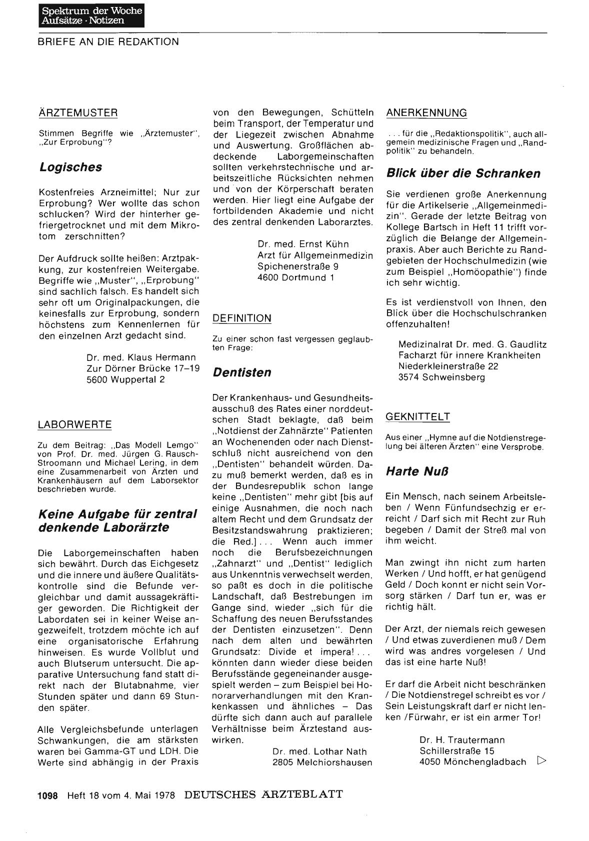 Vorschauseite 1: ANERKENNUNG: Blick über die Schranken