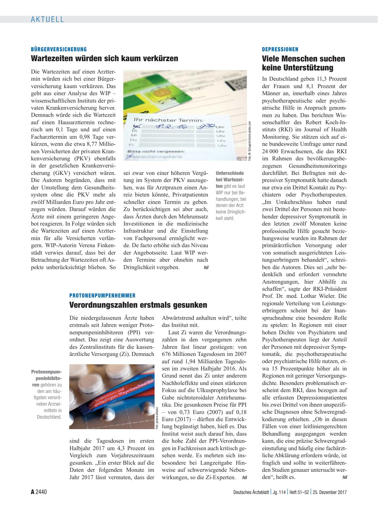 Vorschauseite 1: Protonenpumpenhemmer: Verordnungszahlen erstmals gesunken