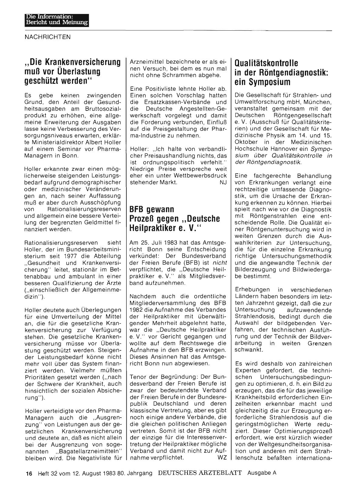 Vorschauseite 1: BFB gewann Prozeß gegen „Deutsche Heilpraktiker e. V. “