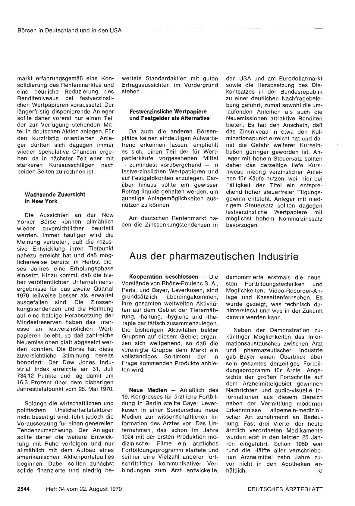 Vorschauseite 1: Aus der pharmazeutischen Industrie