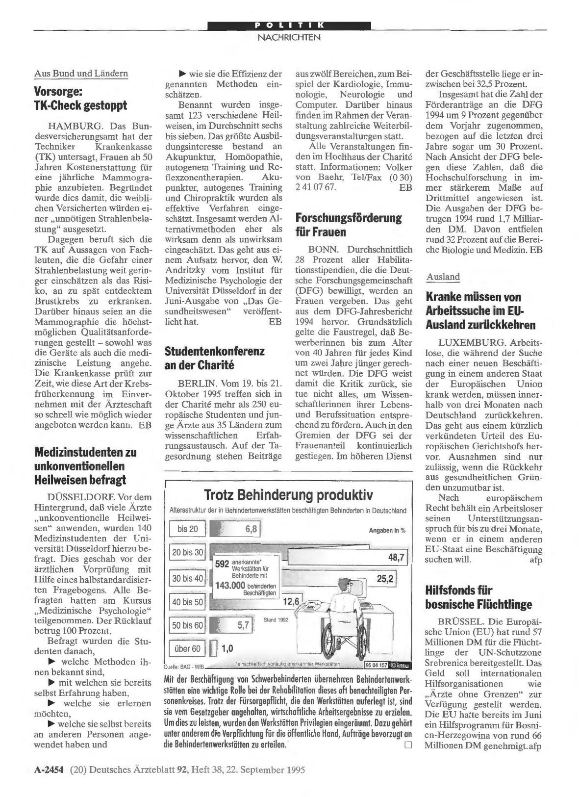 Vorschauseite 1: Studentenkonferenz an der Charité
