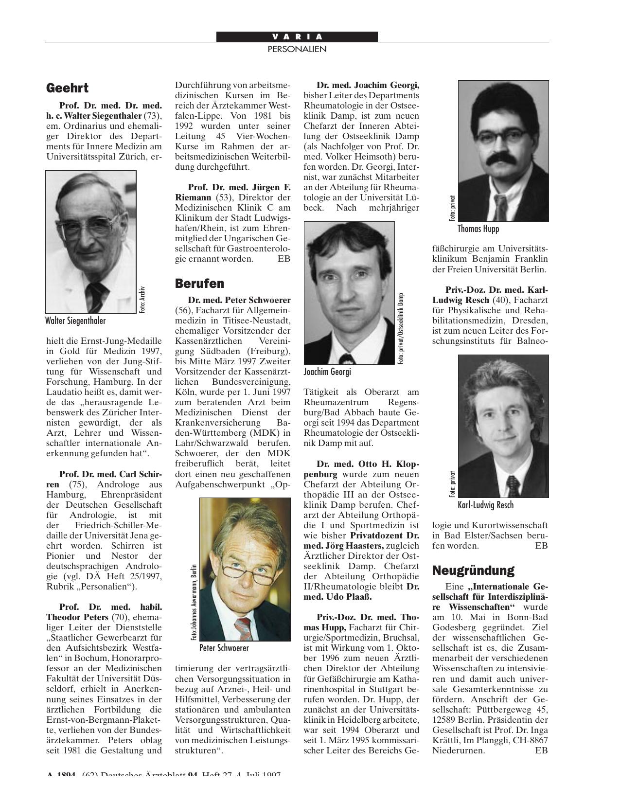 Vorschauseite 1: Berufen