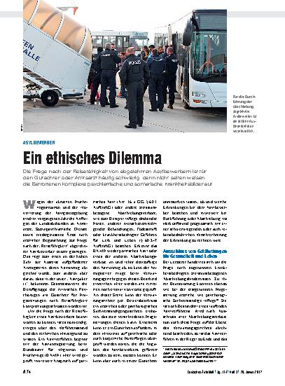 Vorschauseite 1: Asylbewerber: Ein ethisches Dilemma