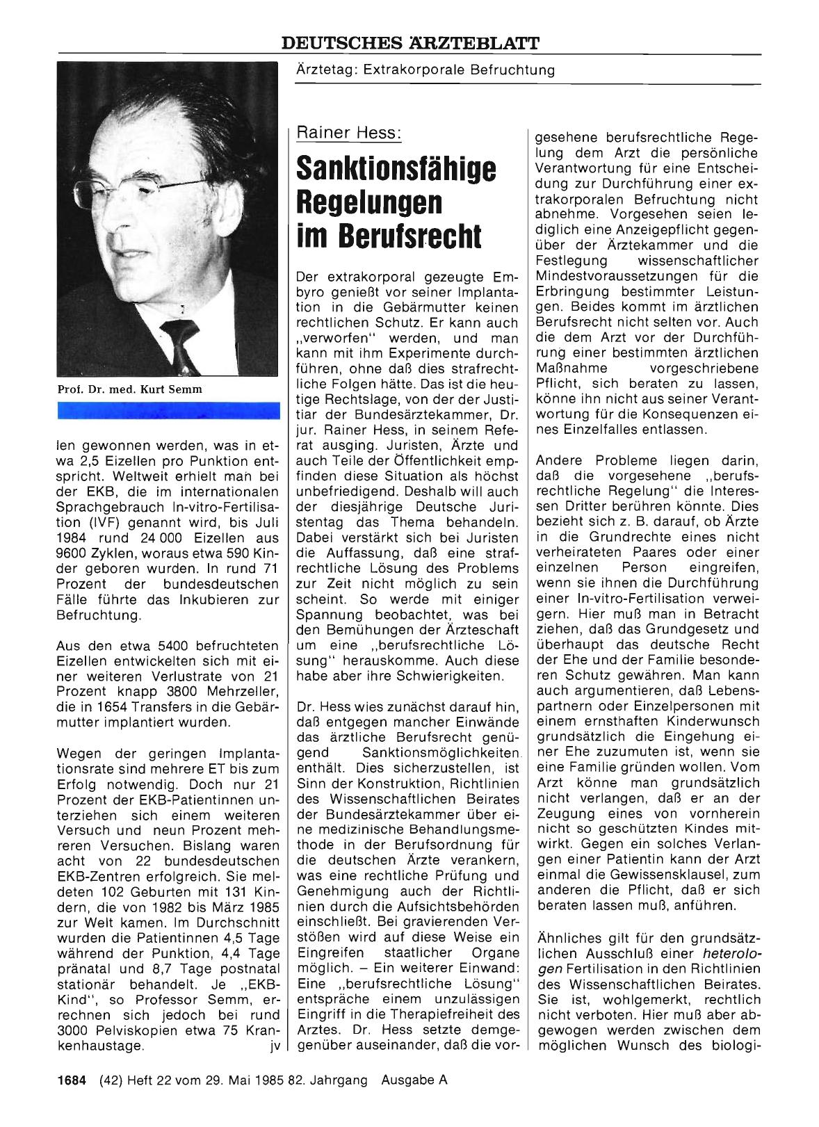 Vorschauseite 1: Rainer Hess: Sanktionsfähige Regelungen im Berufsrecht