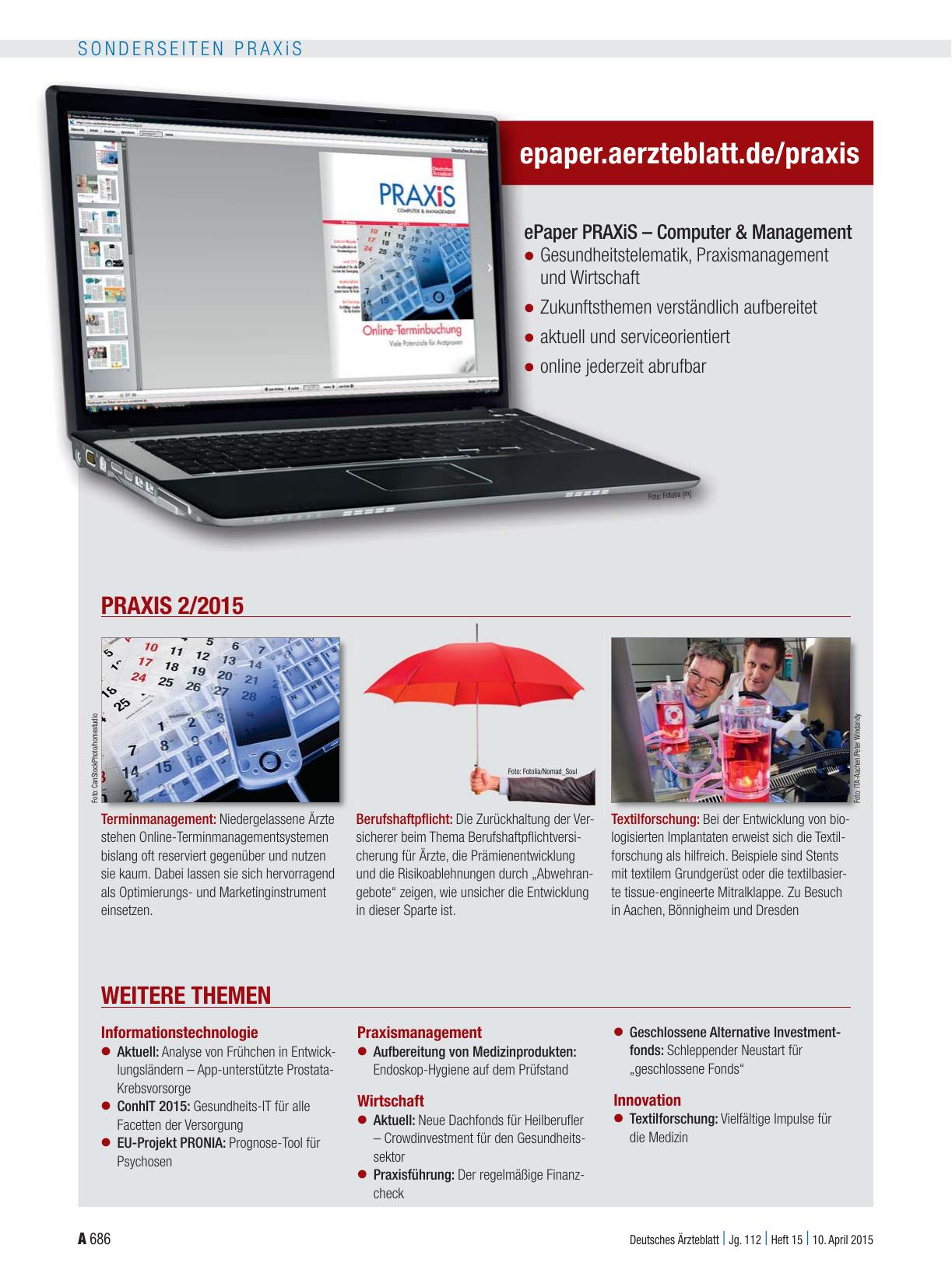 Vorschauseite 1: ePaper PRAXiS – Computer & Management