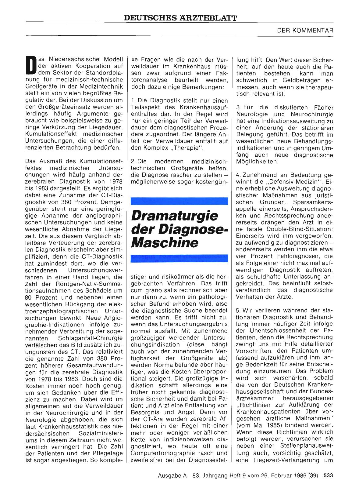 Vorschauseite 1: Dramaturgie der Diagnose-Maschine