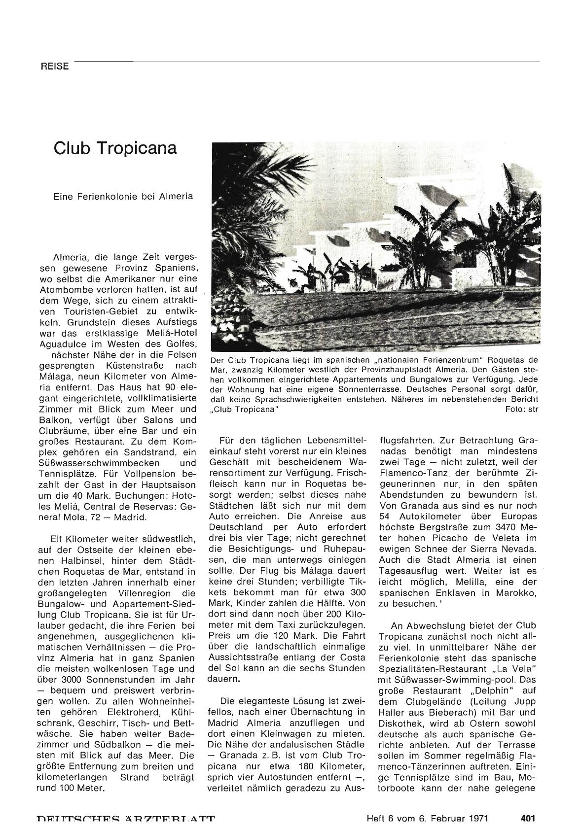 Vorschauseite 1: Club Tropicana