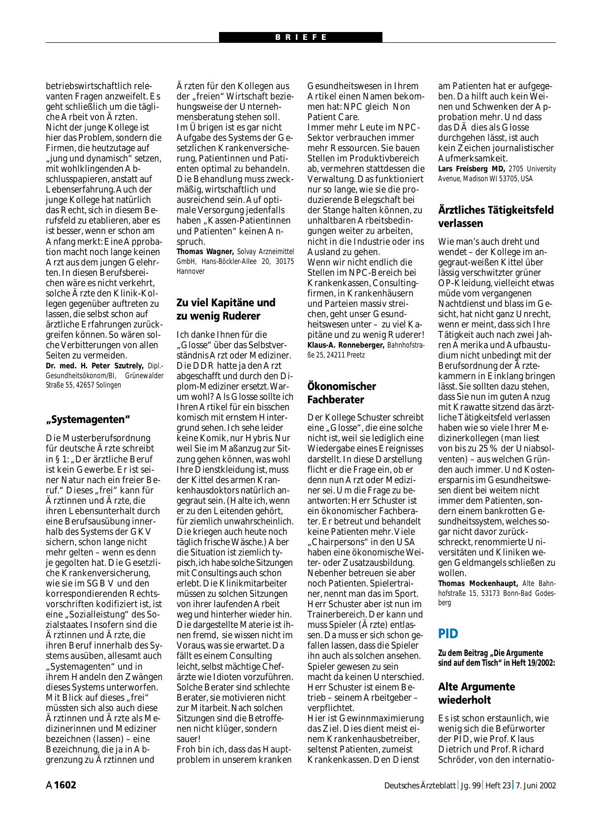 Vorschauseite 1: Arzt-Beruf: „Systemagenten“