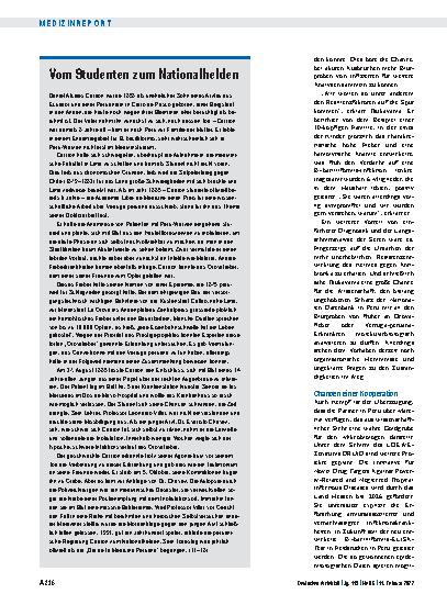 Vorschauseite 3: Bartonella-bacilliformis-Infektionen: Auf der Fährte des Oroyafiebers