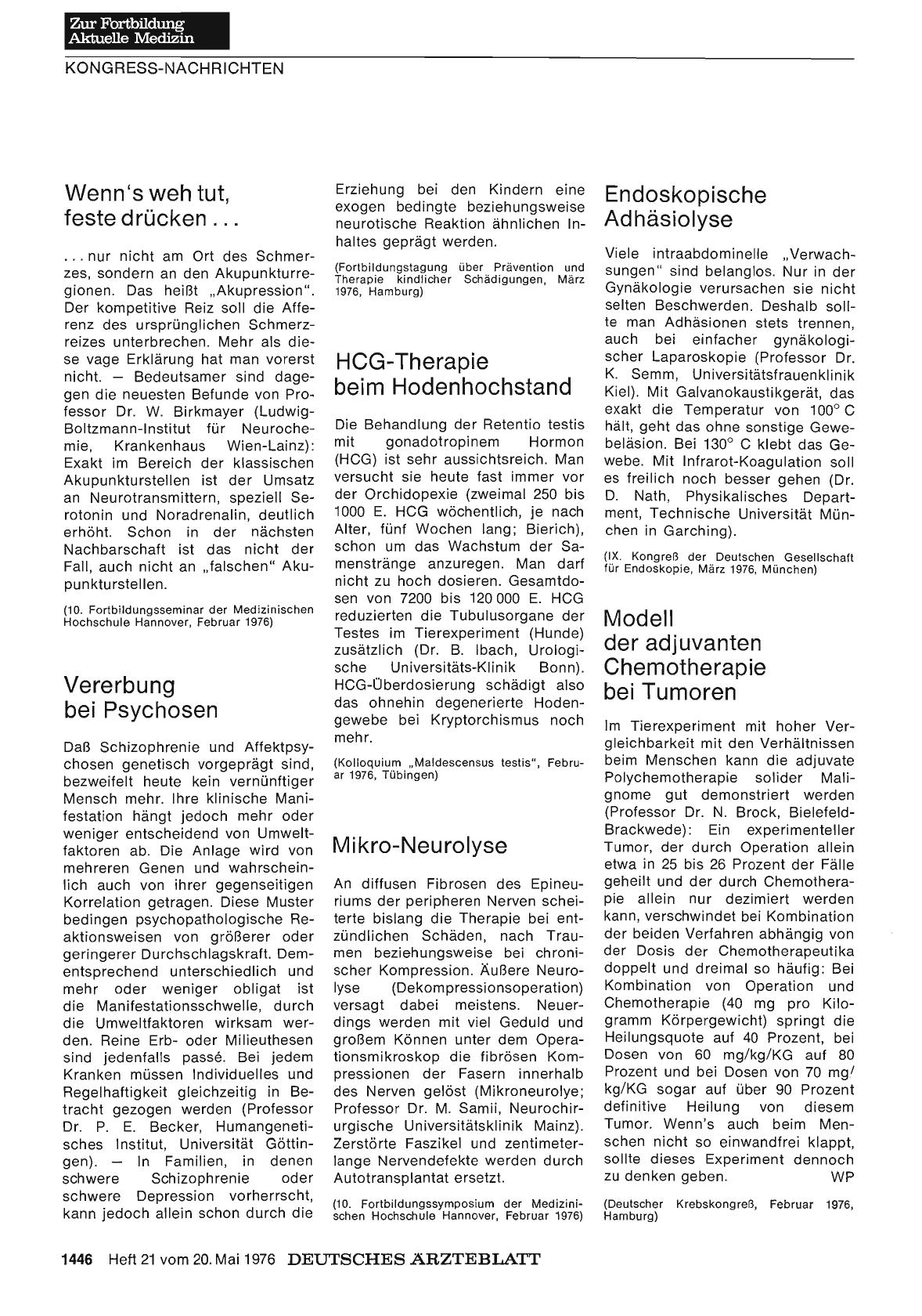 Vorschauseite 1: Modell der adjuvanten Chemotherapie bei Tumoren