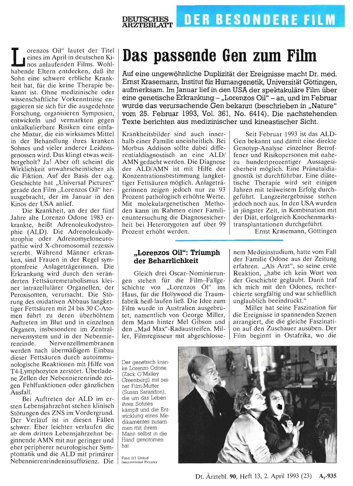 Vorschauseite 1: Das passende Gen zum Film