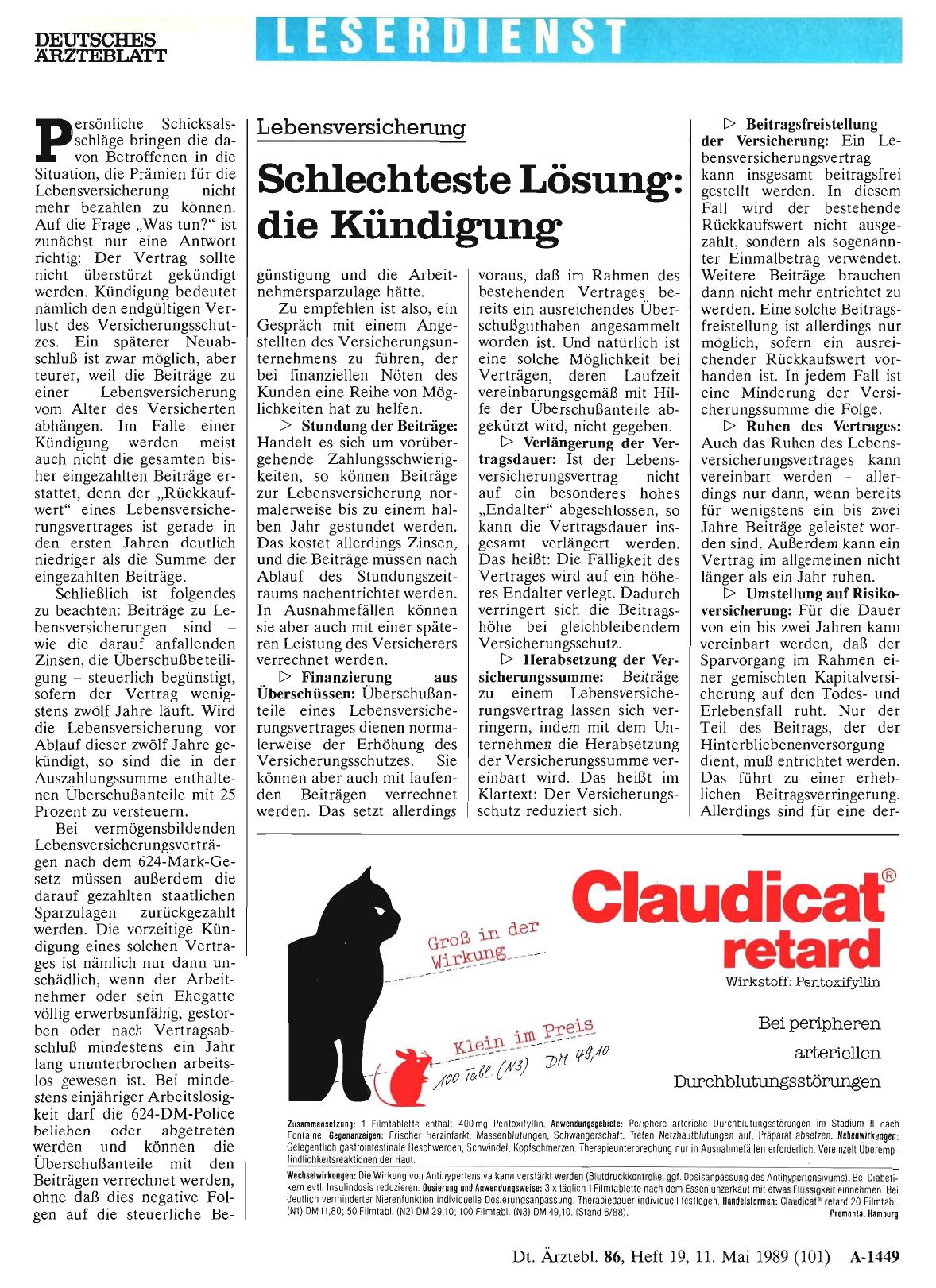 Vorschauseite 1: Lebensversicherung – Schlechteste Lösung: die Kündigung
