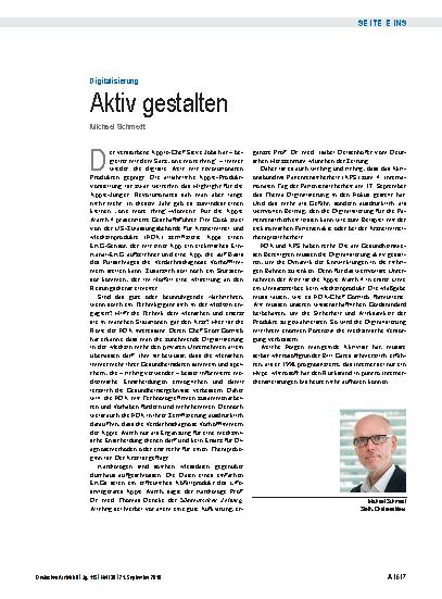 Vorschauseite 1: Digitalisierung: Aktiv gestalten