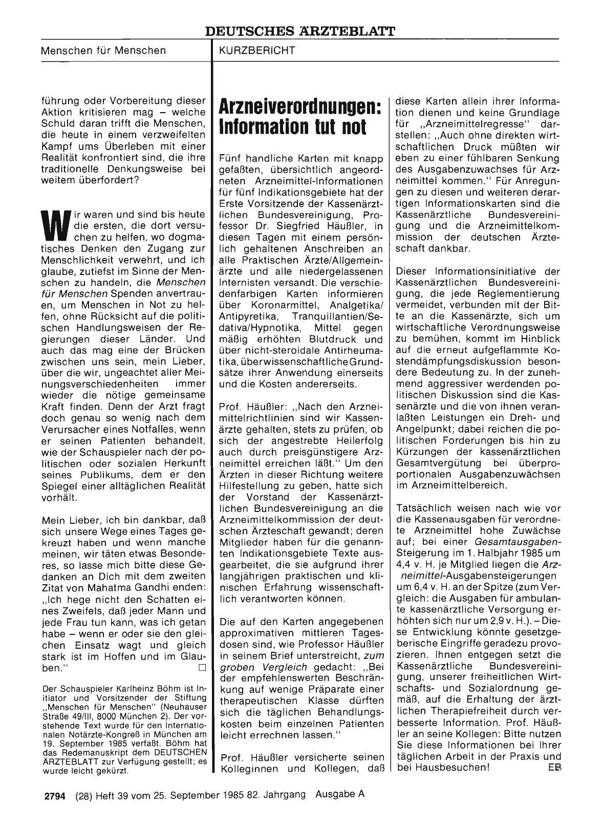 Vorschauseite 1: Arzneiverordnungen: Information tut not