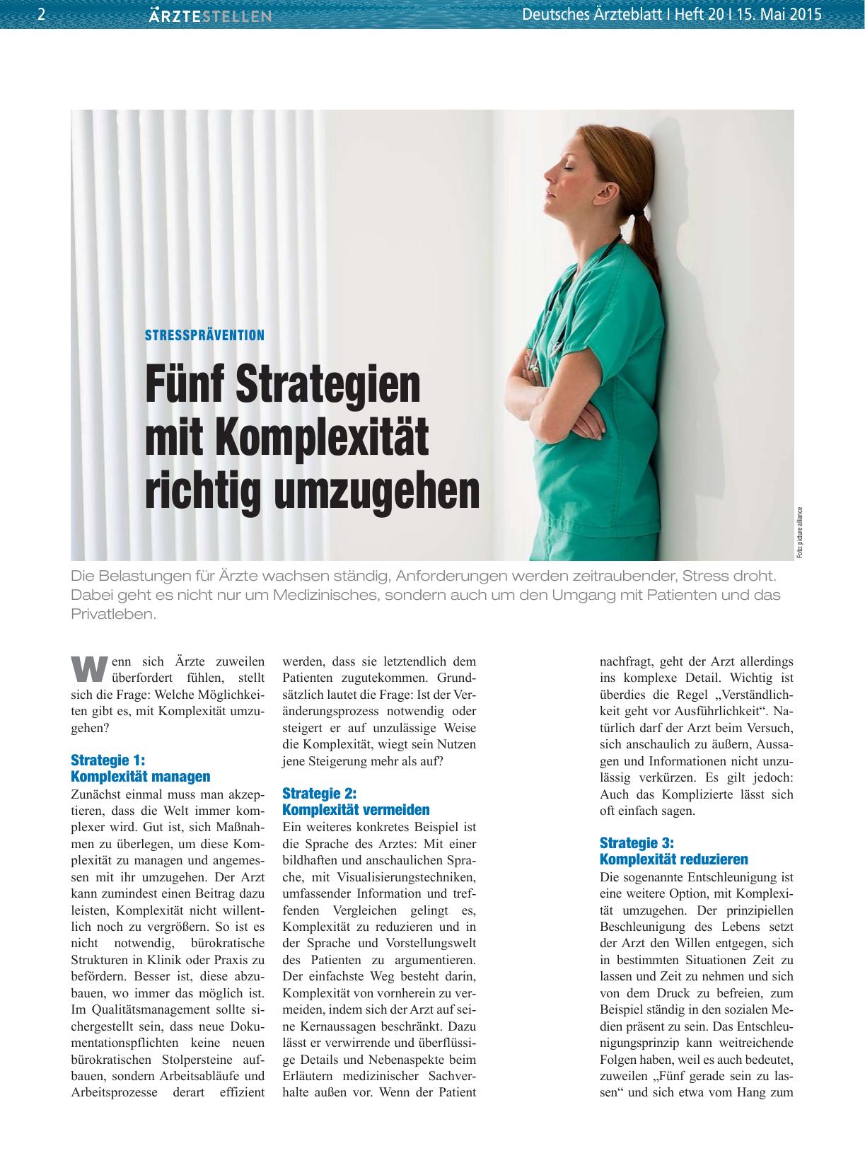 Vorschauseite 1: Stressprävention: Fünf Strategien mit Komplexität richtig umzugehen