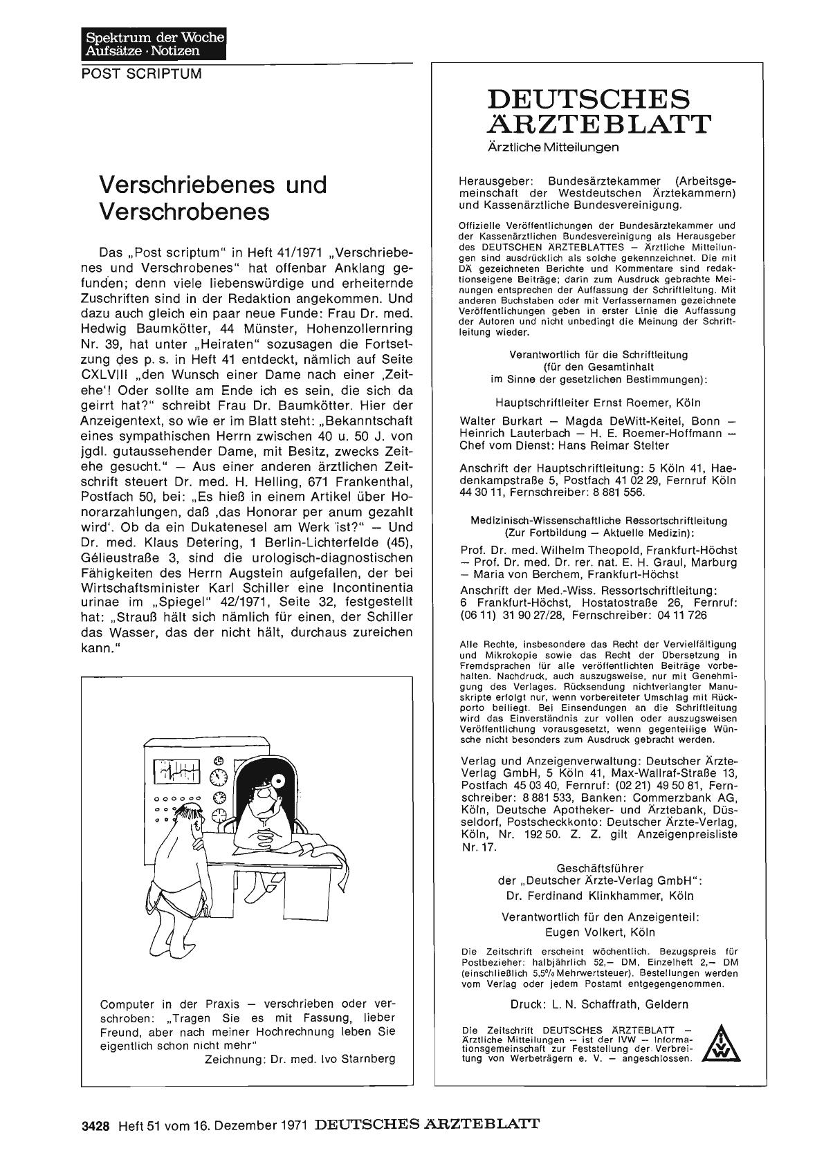 Vorschauseite 1: Verschriebenes und Verschrobenes
