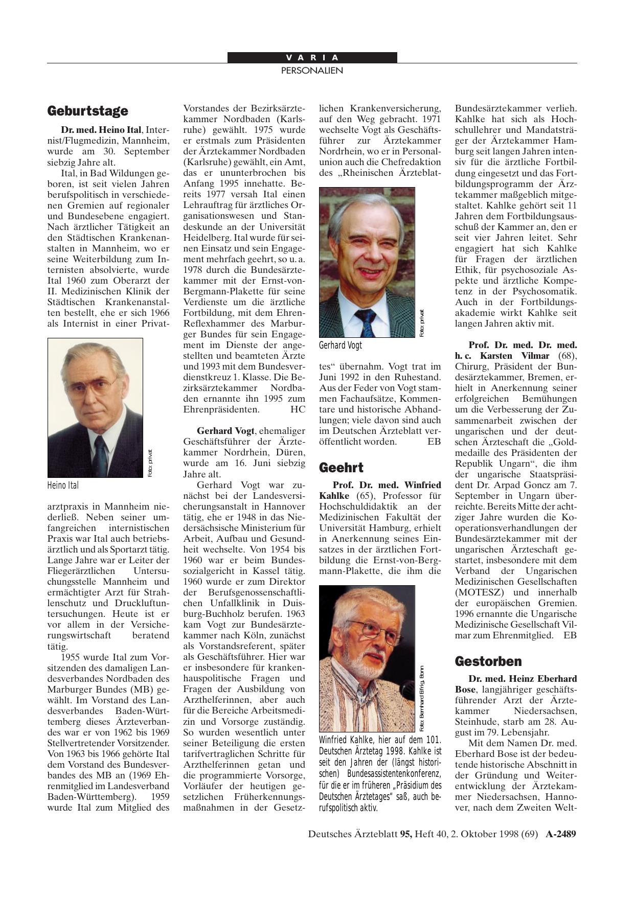 Vorschauseite 1: Geburtstage