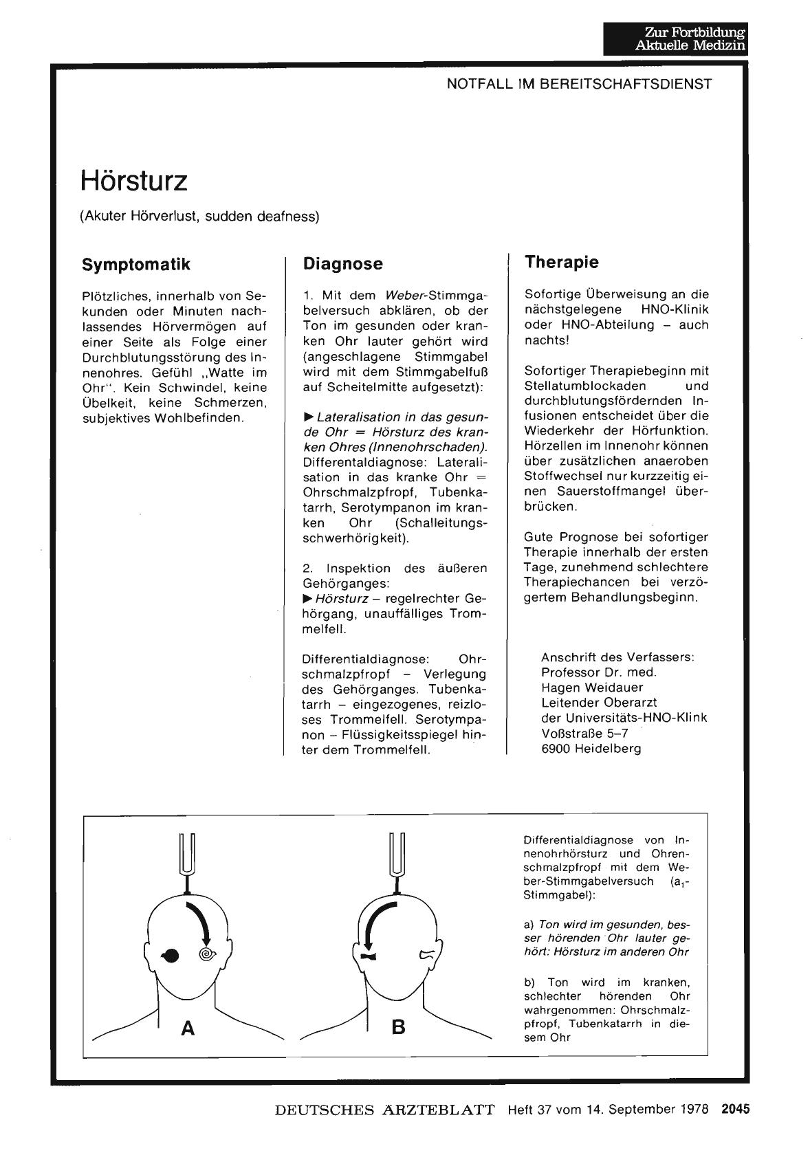 Vorschauseite 1: Hörsturz