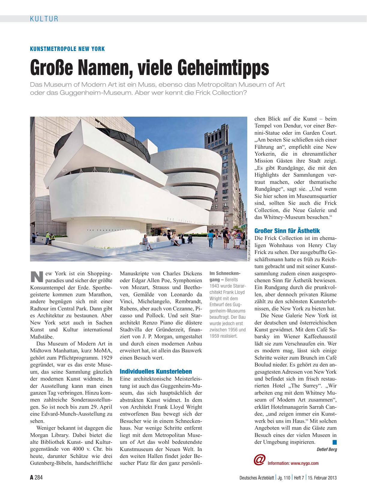 Vorschauseite 1: Kunstmetropole New York: Große Namen, viele Geheimtipps
