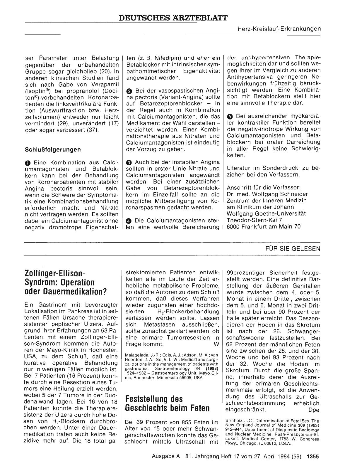 Vorschauseite 1: Feststellung des Geschlechts beim Feten