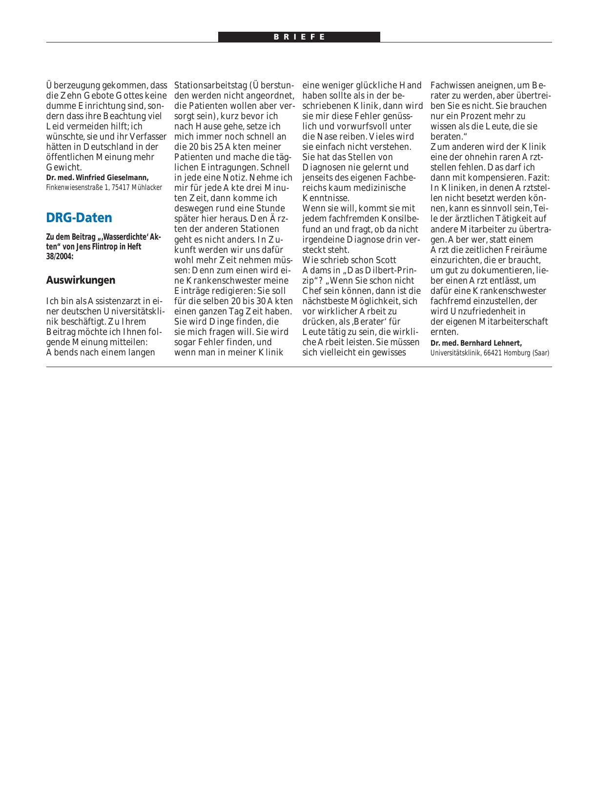 Vorschauseite 1: DRG-Daten: Auswirkungen