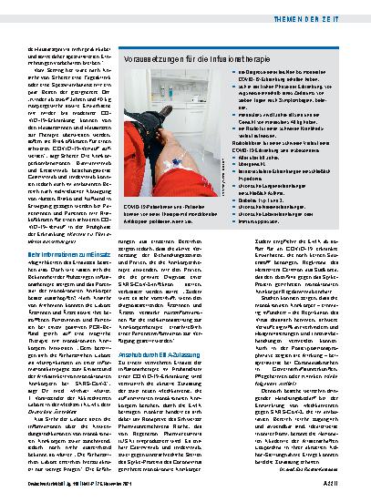 Vorschauseite 3: Monoklonale Antikörper gegen COVID-19: Potenzial bisher nicht ausgeschöpft