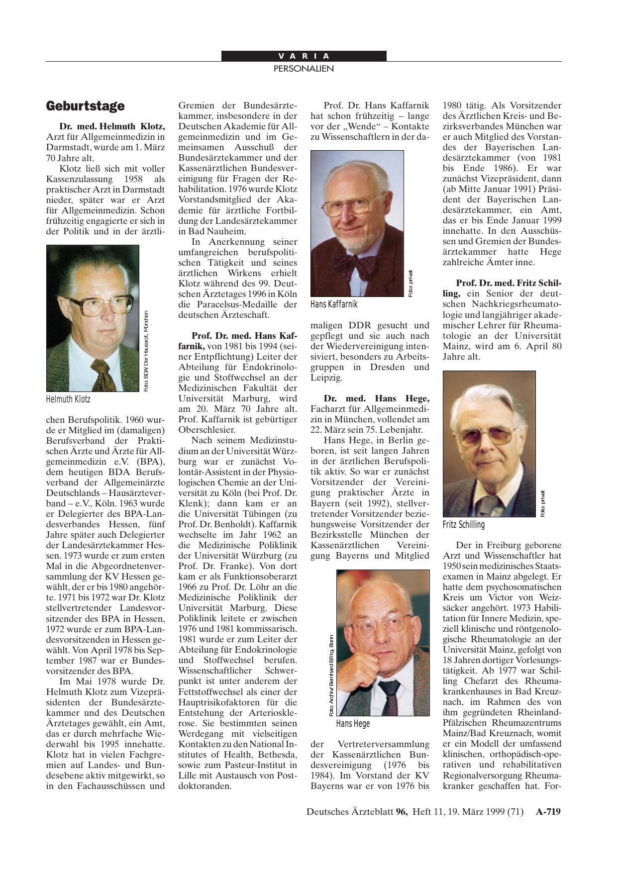 Vorschauseite 1: Geburtstage
