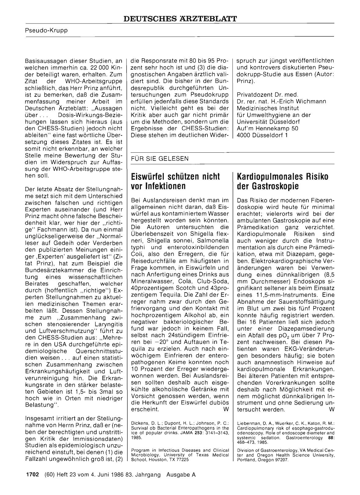 Vorschauseite 1: Kardiopulmonales Risiko der Gastroskopie