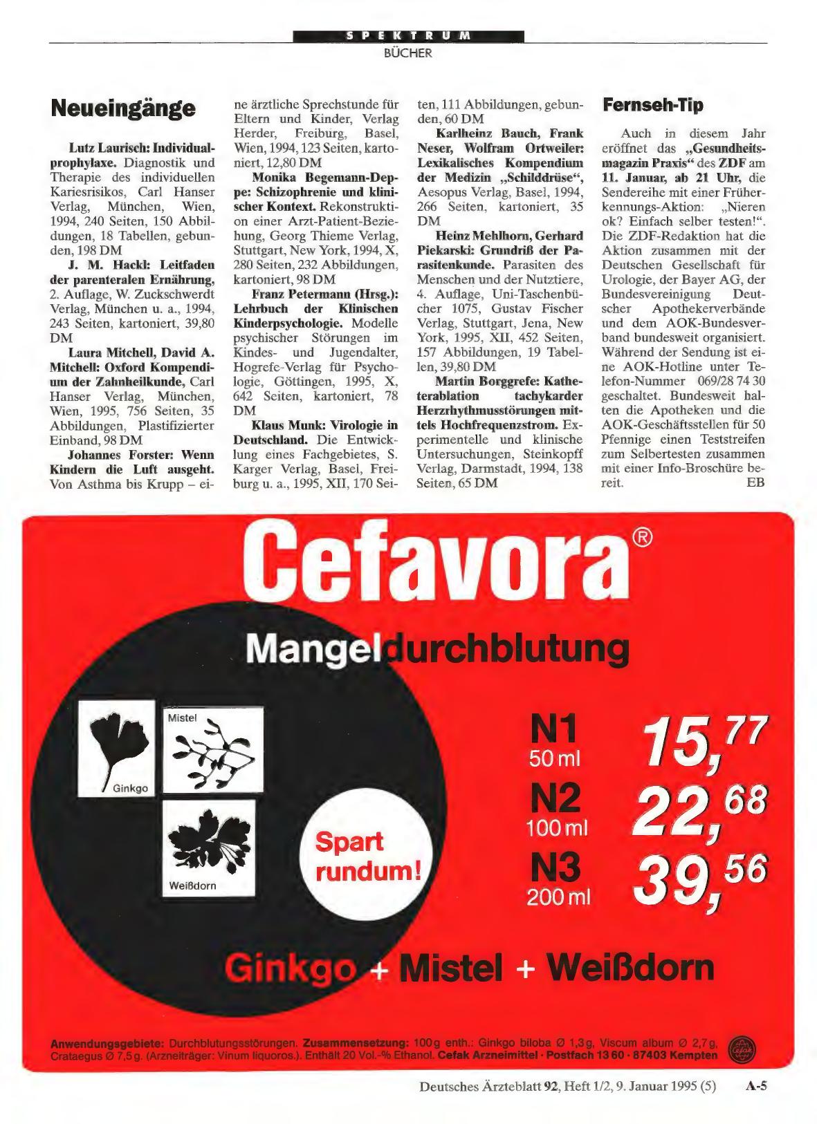 Vorschauseite 1: Neueingänge