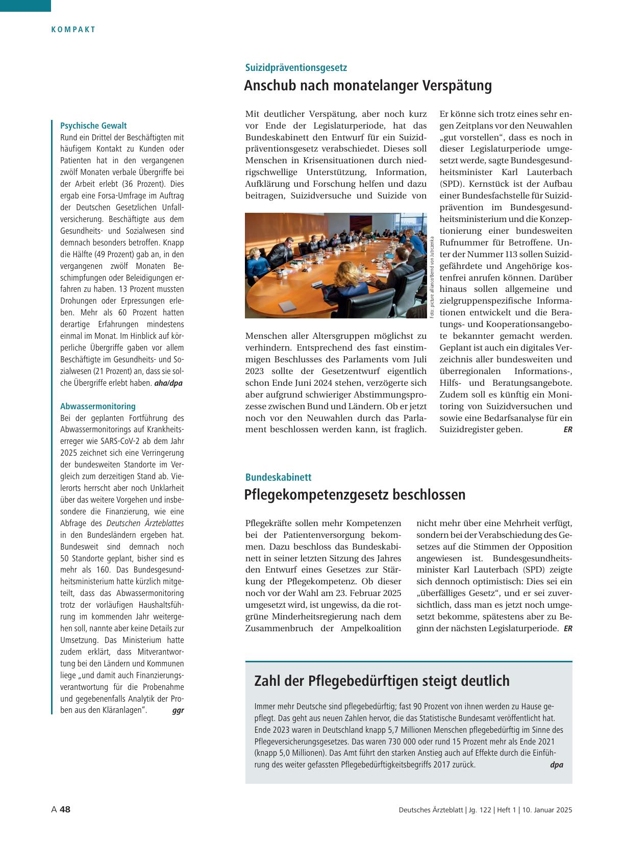 Vorschauseite 1: Psychische Gewalt / Abwassermonitoring