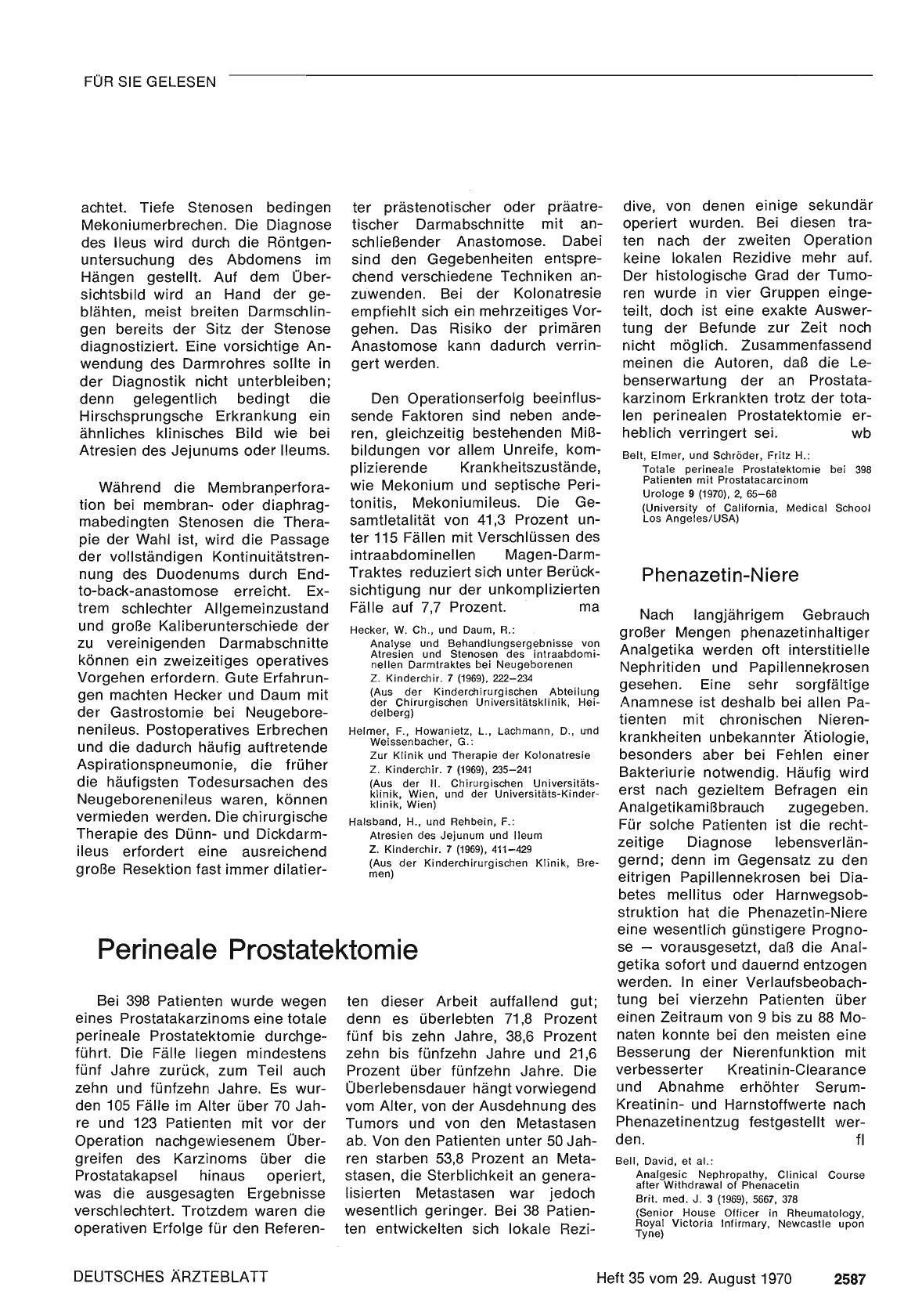 Vorschauseite 1: Perineale Prostatektomie