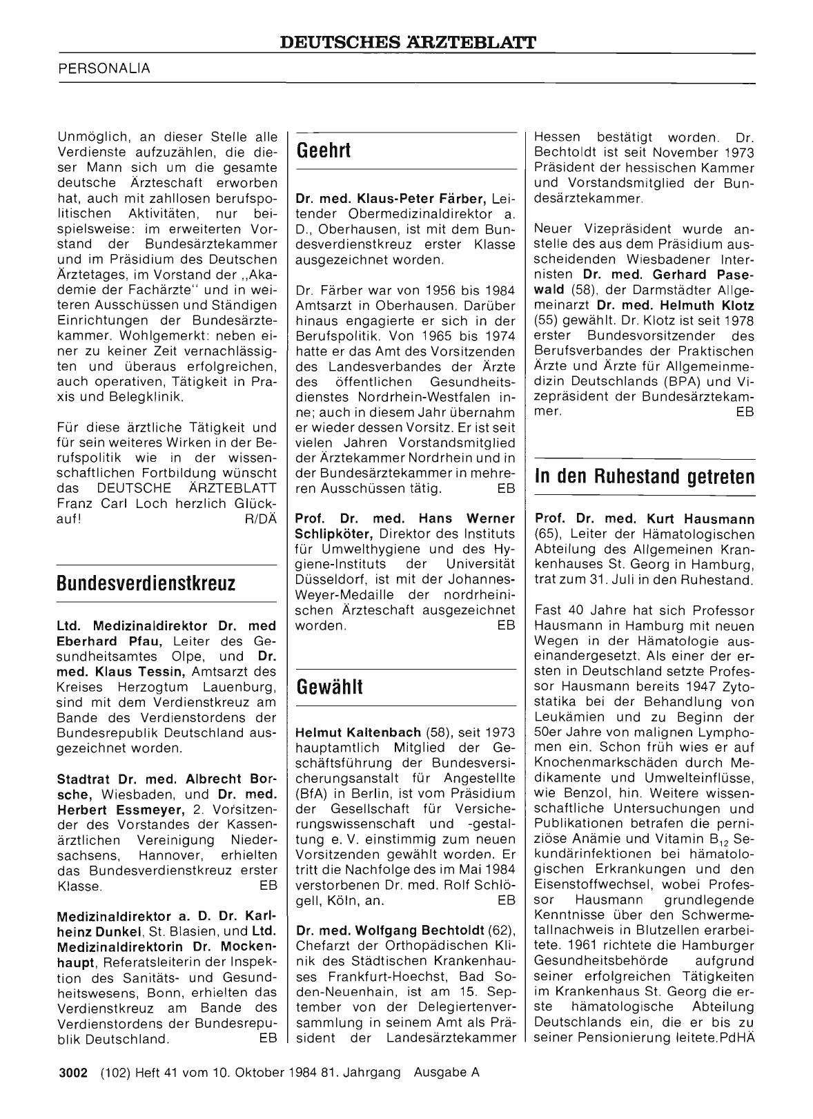 Vorschauseite 1: Bundesverdienstkreuz