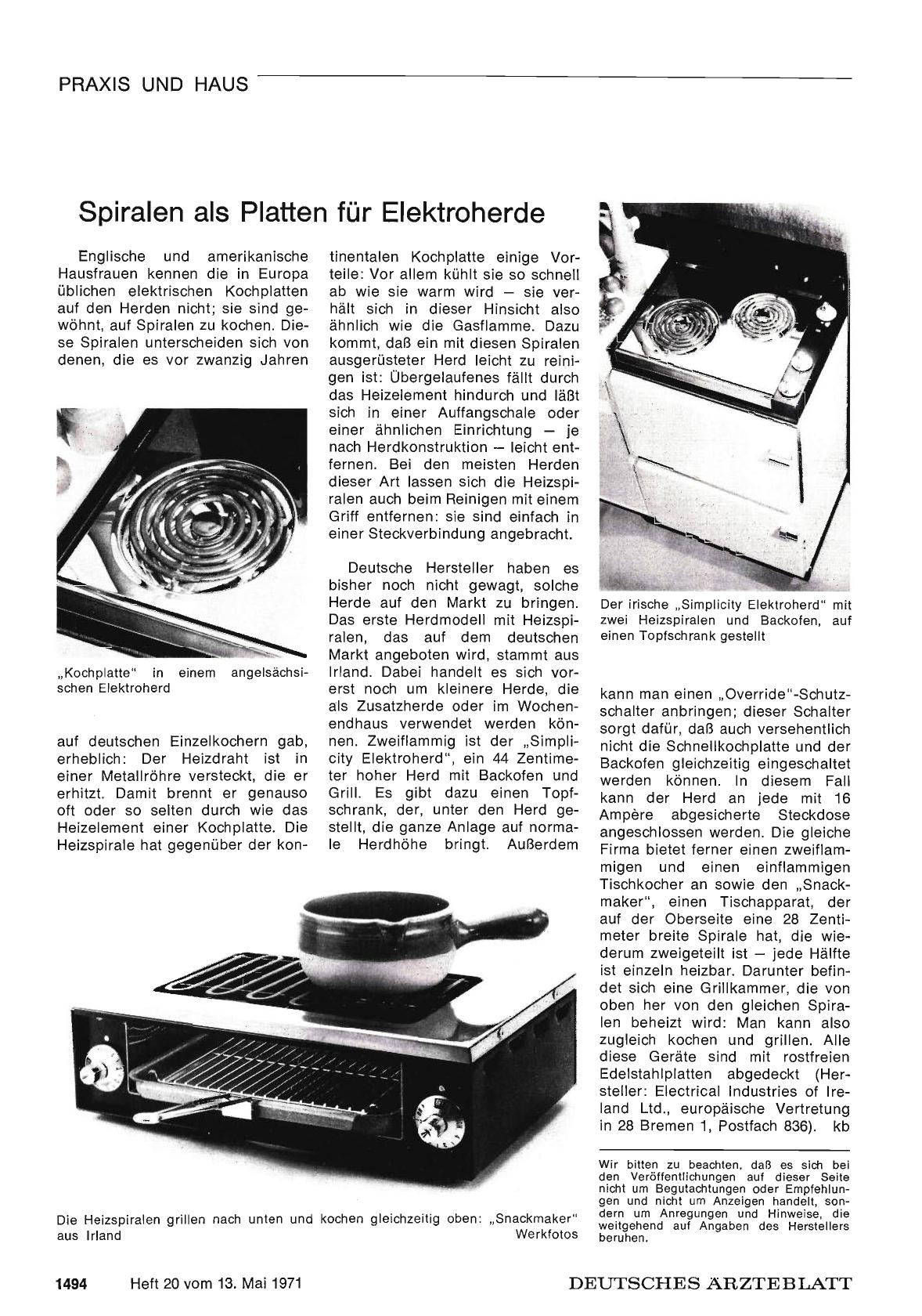 Vorschauseite 1: Spiralen als Platten für Elektroherde