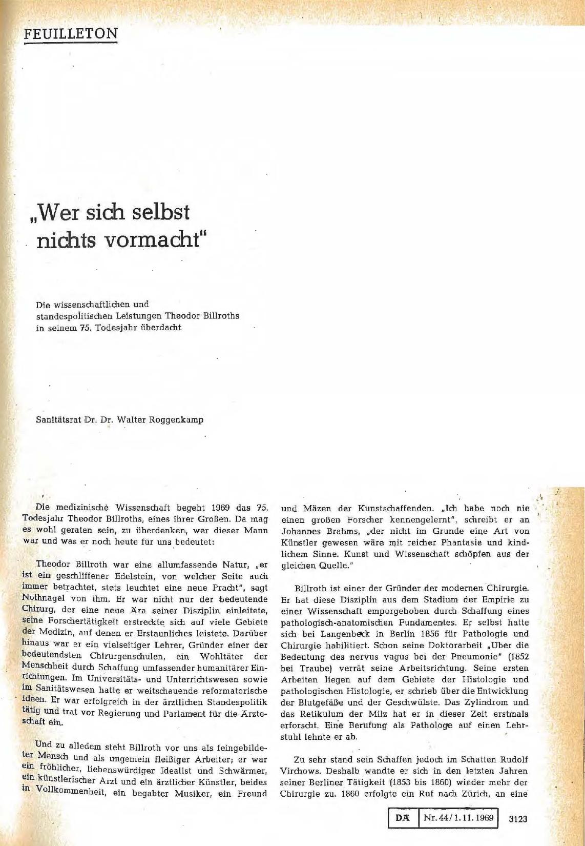 Vorschauseite 1: „Wer sich selbst nichts vormacht"