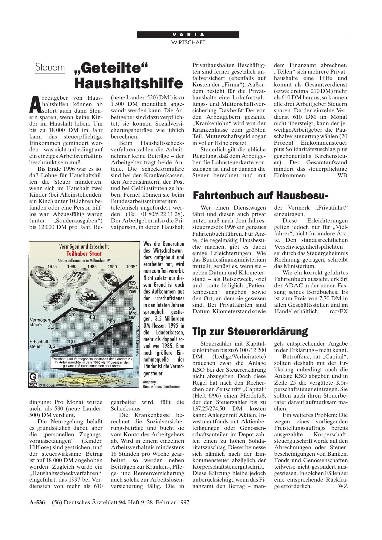 Vorschauseite 1: Steuern: „Geteilte“ Haushaltshilfe