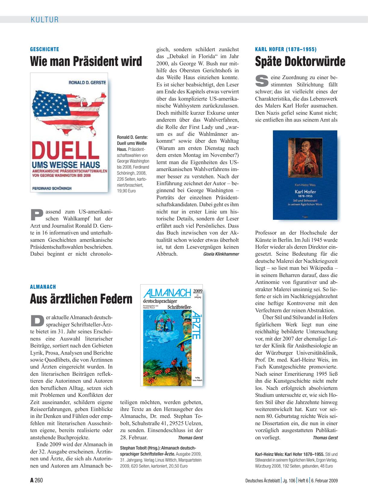 Vorschauseite 1: Karl Hofer (1878 – 1955): Späte Doktorwürde