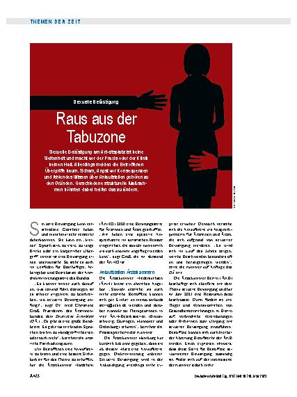 Vorschauseite 1: Sexuelle Belästigung: Raus aus der Tabuzone