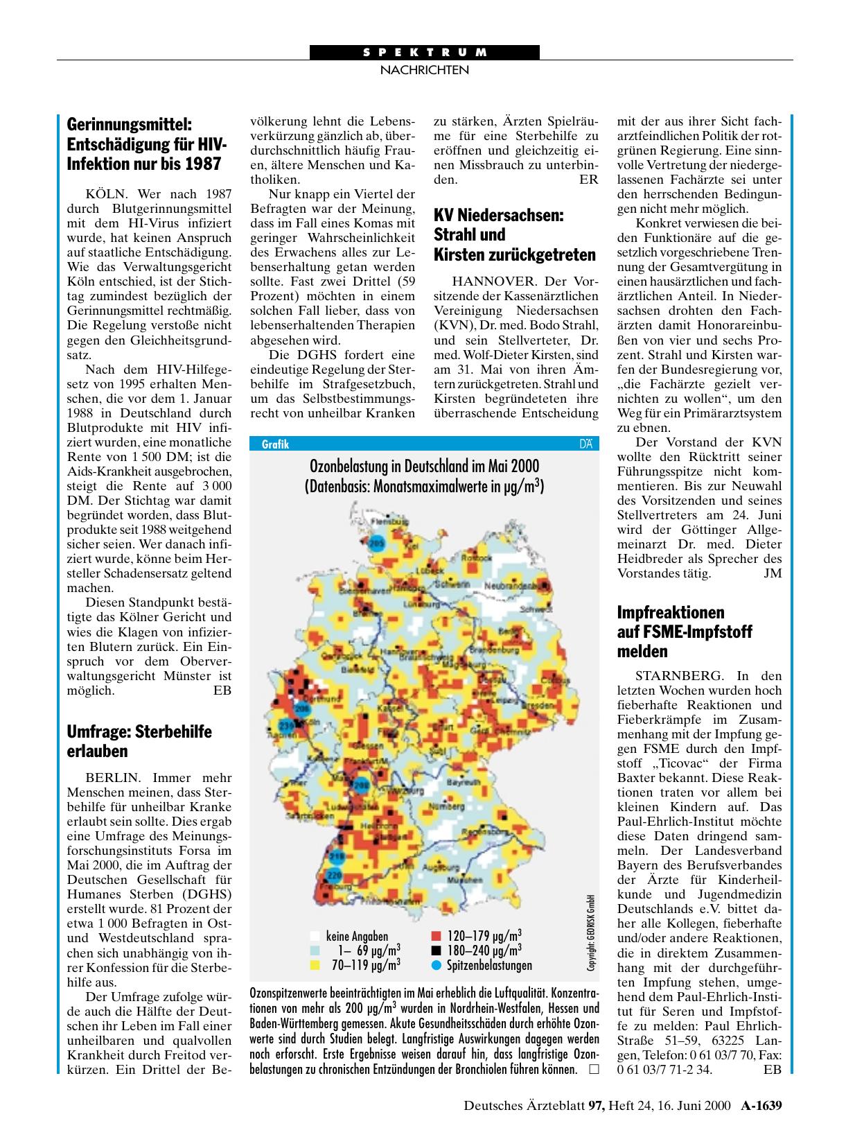 Vorschauseite 1: Impfreaktionen auf FSME-Impfstoff melden