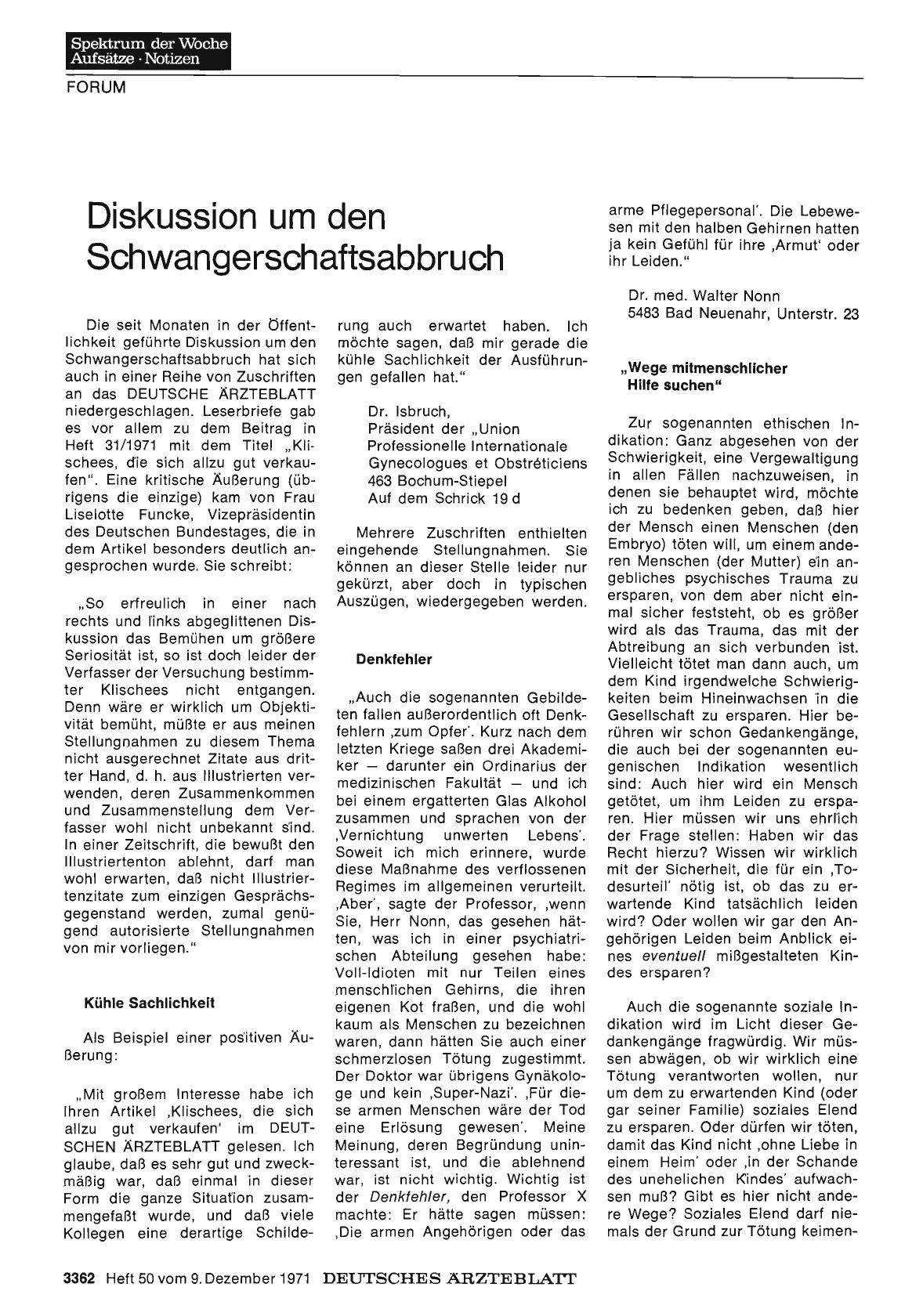 Vorschauseite 1: Diskussion um den Schwangerschaftsabbruch
