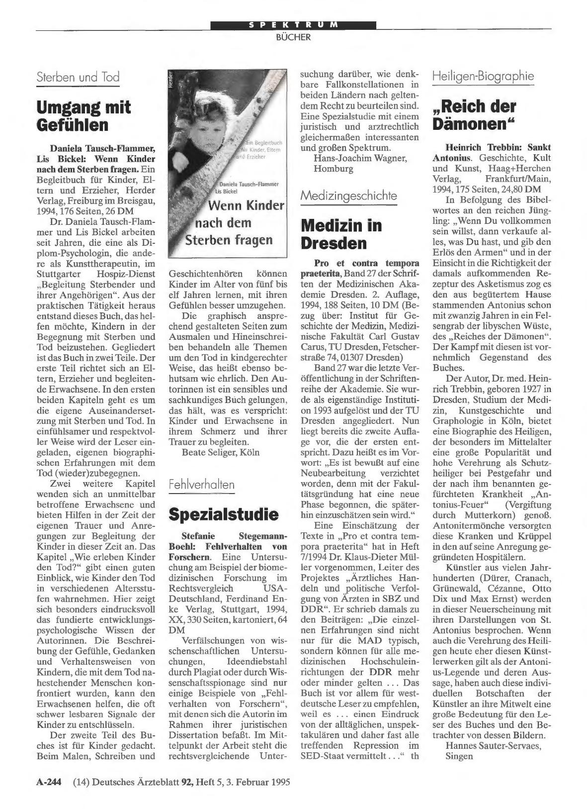 Vorschauseite 1: Heiligen-Biographie: „Reich der Dämonen“