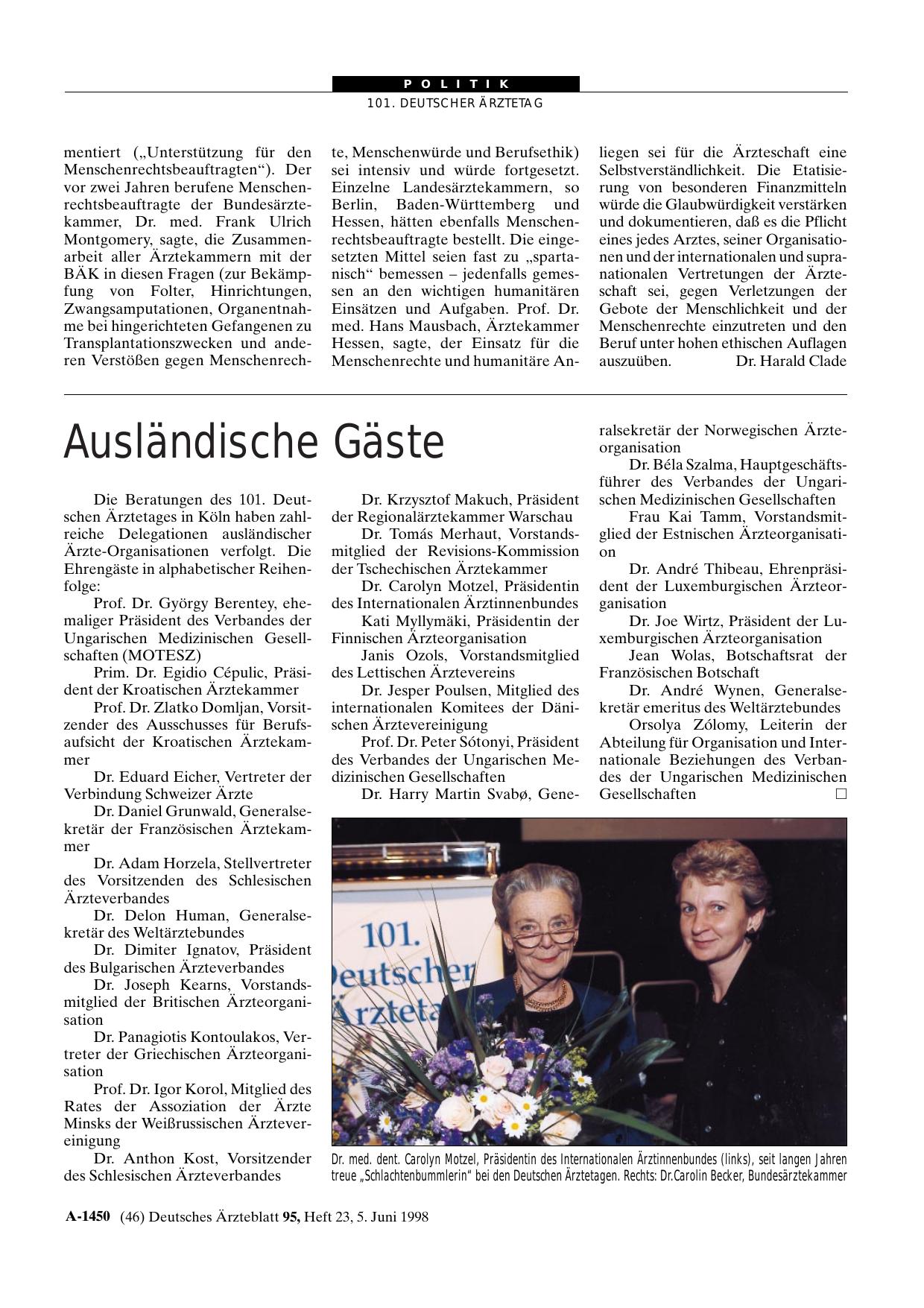 Vorschauseite 1: Ausländische Gäste